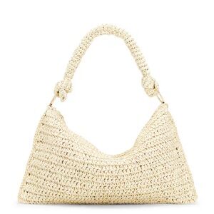8 Other Reasons Cream Crochet Hobo Shoulder Bag